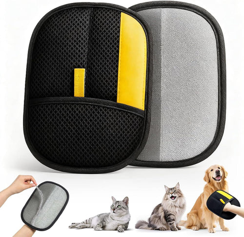 Transform Your Home with Electrostatic Pet Hair Removal Gloves - 2 Pack for Effortless Grooming and Cleaning!